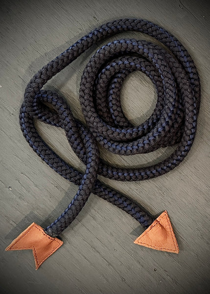 小物 Leather ribbon rope tie (black) roneparc EAFCD03D-8877-4FB3-80D4-