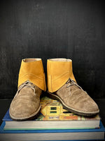 RTH UPSIDE DOWN COWBOY SPATS - NATURAL SPLIT SUEDE