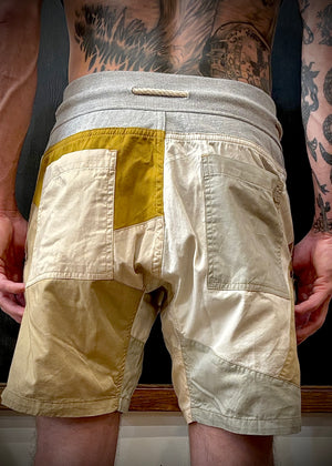RTH LTD DRAWSTRING CAMP SHORT - PATCHWORK - KHAKIS