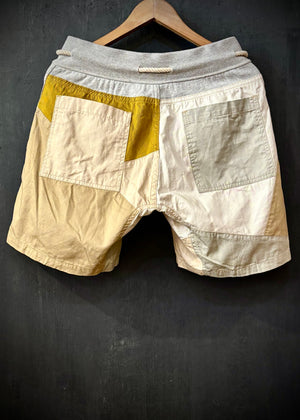 RTH LTD DRAWSTRING CAMP SHORT - PATCHWORK - KHAKIS