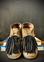 RTH (ooak) SHOE KILTIES PLAIN - BLACK LEATHER