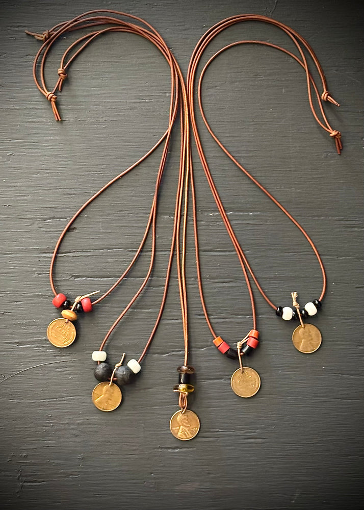 RTH OOAK “penny for you thoughts” Necklace - because what they are thinking matters (groupB)