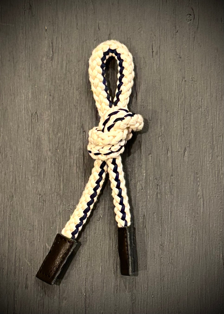 RTH ROPE TIPSY CINCHER - NATURAL & NAVY W/BLACK