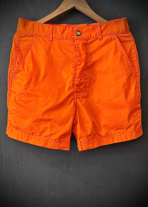 RTH CLASSIC CHINO SHORT - LT COTTON POPLIN - BRT ORANGE