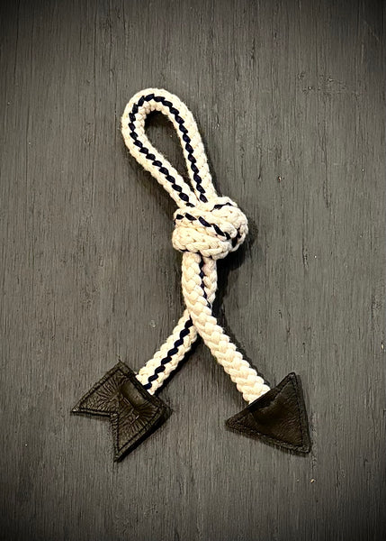 RTH ROPE ARROW CINCHER - NATURAL & NAVY W/BLACK