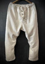 RTH DRAWSTRING PANTS - WASHED FLEECE - COTTON - NATURAL