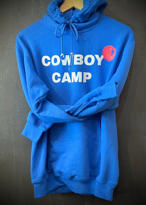 RTH COWBOY CAMP HOODIE- BRIGHT BLUE/PINK MOON