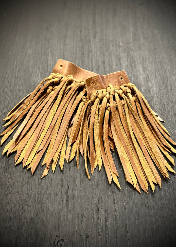 RTH (ooak) SHOE KILTIES PLAIN - WAXED LEATHER- HONEY