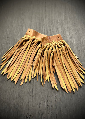 RTH (ooak) SHOE KILTIES PLAIN - WAXED LEATHER- HONEY