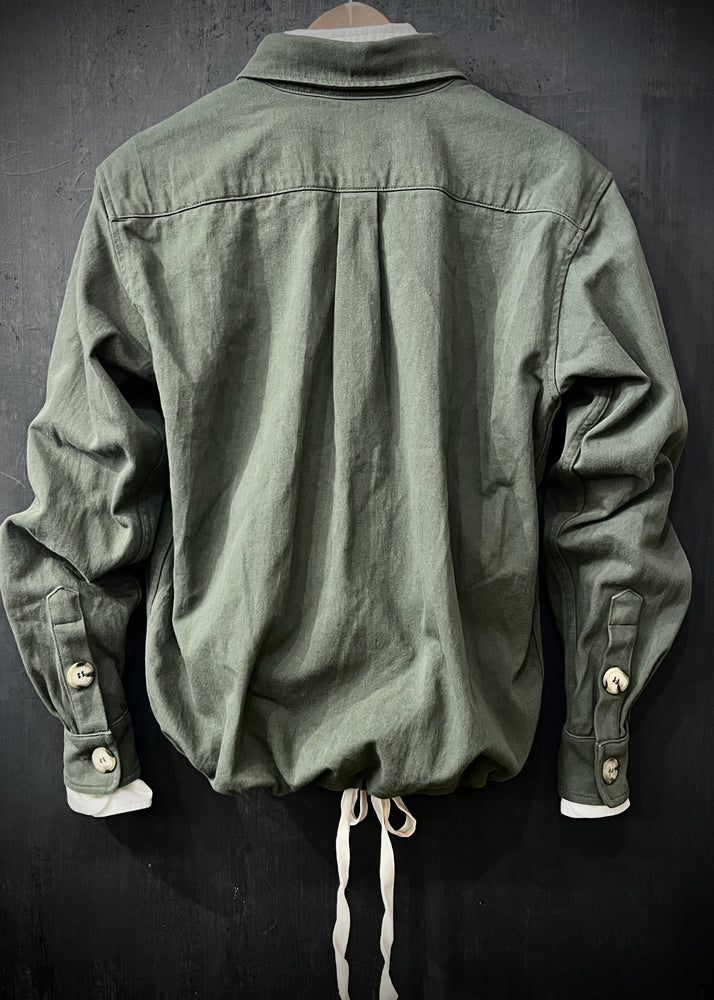 B•RTH WALKING DRAWSTRING SHIRT - DEAD STOCK OLIVE