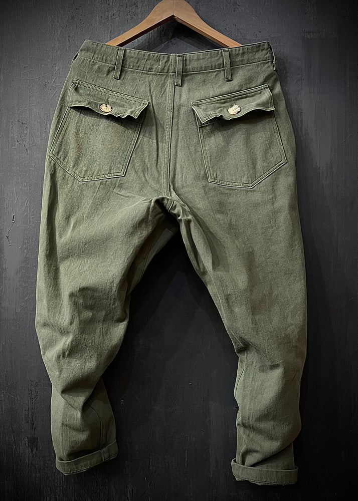 B•RTH 4 POCKET SLOUCH PANT (LOOSE)  - DEAD STOCK OLIVE