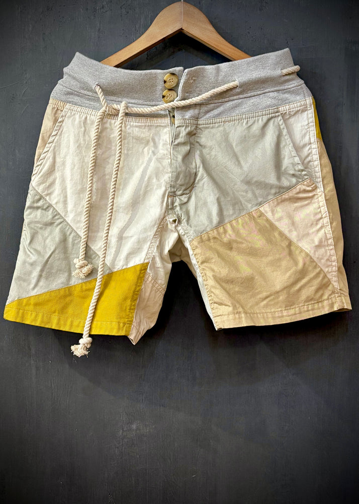 RTH LTD DRAWSTRING CAMP SHORT - PATCHWORK - KHAKIS
