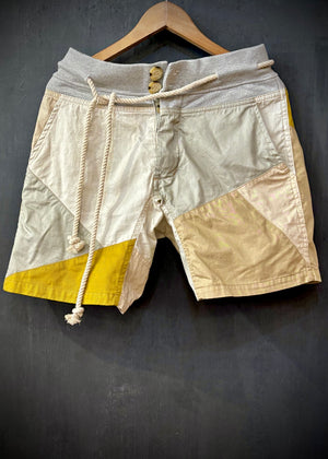 RTH LTD DRAWSTRING CAMP SHORT - PATCHWORK - KHAKIS