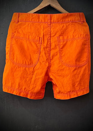 RTH CLASSIC CHINO SHORT - LT COTTON POPLIN - BRT ORANGE