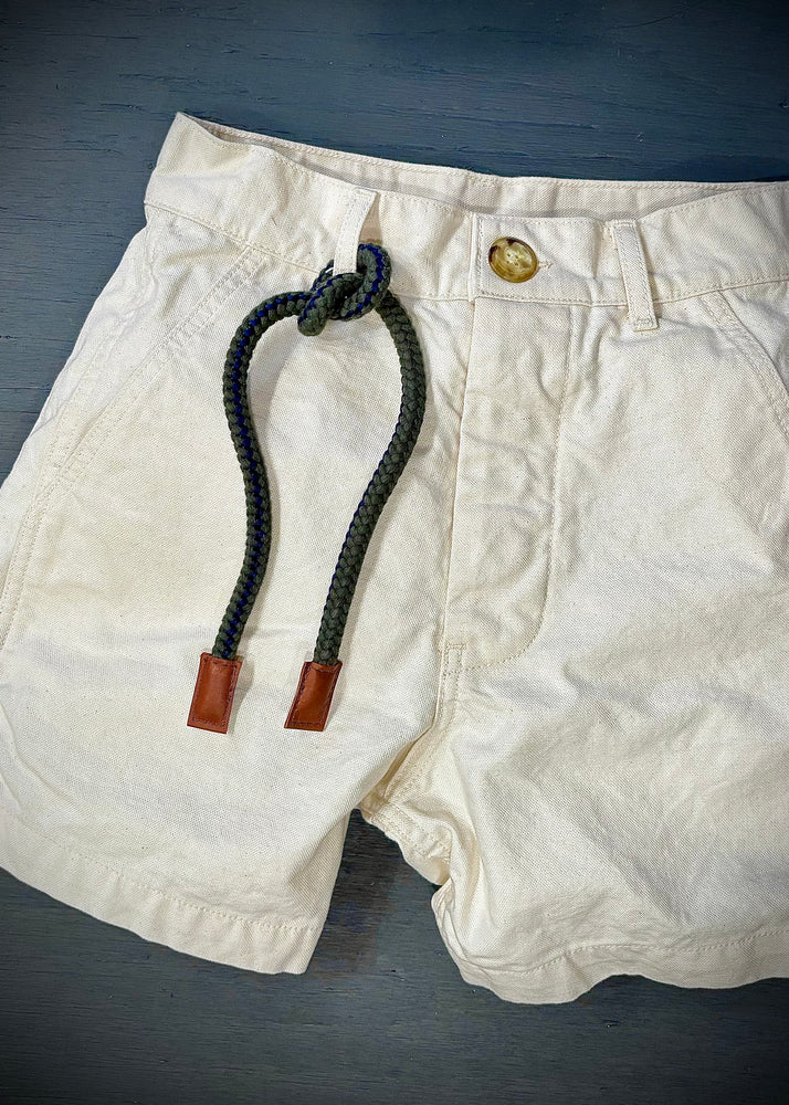 RTH ROPE TIPSY CINCHER - OLIVE & NAVY W/COGNAC