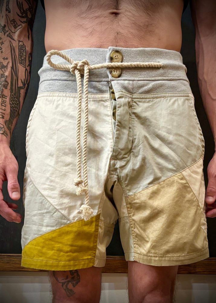 RTH LTD DRAWSTRING CAMP SHORT - PATCHWORK - KHAKIS