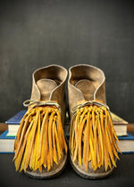 RTH (ooak) SHOE KILTIES PLAIN - WAXED LEATHER- HONEY