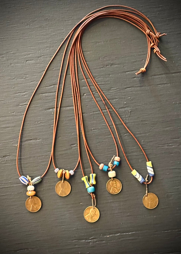 RTH OOAK “penny for you thoughts” Necklace - because what they are thinking matters (groupD)