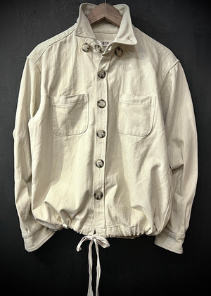 (*)B•RTH WALKING DRAWSTRING SHIRT - DEAD STOCK NATURAL