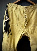 RTH OOAK BEADED HOOK TASSEL #02 - BLACK - MED LENGTH