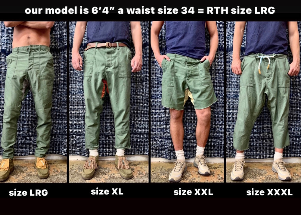 B-RTH FOUR POCKET SLOUCH PANT  -  NYLON RIPSTOP - OLIVE