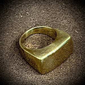 RTH BRASS RING - SOLID BLOCK